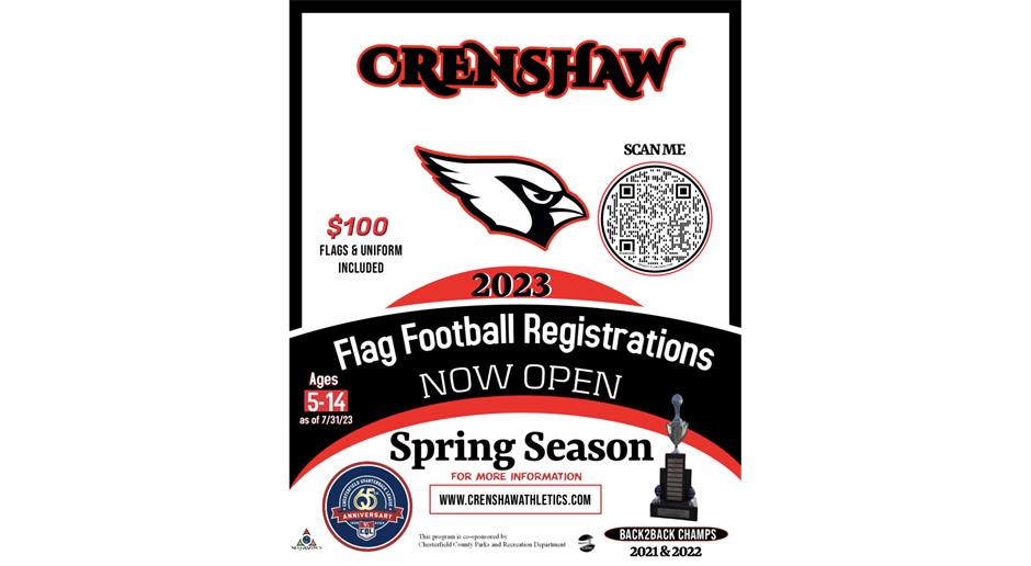  Crenshaw 2023 Spring Season Registration